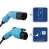 Akyga AK-EC-08 kabel do ładowania EV Typ 2 – Typ 1, 1-fazowy, 32 A, 7,2 kW, 6 m