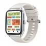 Smartwatch Zeblaze GTS 4 — 1,94 cala (4,93 cm) AMOLED 466×466 px, ekran dotykowy, Wi‑Fi, metalowa obudowa, silikonowy pasek (biały)