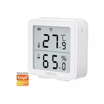 LogiLink SC0116 Higrometr Psychrometr Wewnętrzny Elektroniczny Biały Cyfrowy