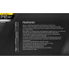 Latarka taktyczna Nitecore P10 V2 — 1000 lm, wodoszczelność IP68, odporność na wstrząsy, 95 g, kompatybilna z akumulatorami 18650/CR123