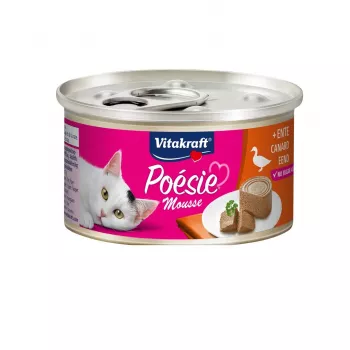 Mokra karma dla kota Vitakraft Poésie Mousse Duck 85 g saszetka — kaczka, 85 g, bezglutenowa, wilgotność 78%