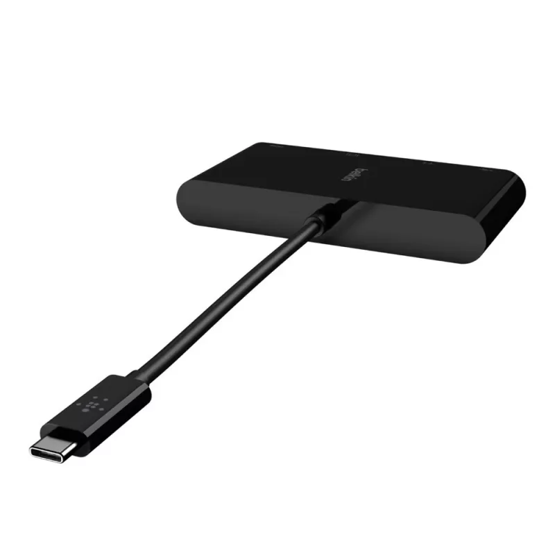 Belkin AVC005BTBK koncentrator interfejsów USB 3.2 Gen 1 (3.1 Gen 1) Type-C Czarny