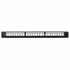 Patch panel 1U LANBERG PPKS-1124-B, 24 porty, 1U, ABS, czarny, 482.6×44.5×154 mm