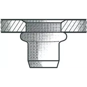 Nakrętka nitowa GESIPA St M6x9x15.5 Mały łeb KS, zakres mocowania 0,25–3,5 mm, opakowanie 250 szt.