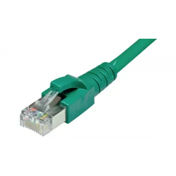 Ekranowany kabel sieciowy CAT6A ShiverPeaks 75715-G S/FTP PIMF, zielony