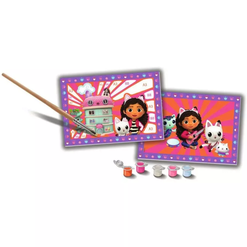 Junior Paint by Numbers - DreamWorks Gabby's Dollhouse (2 designs)