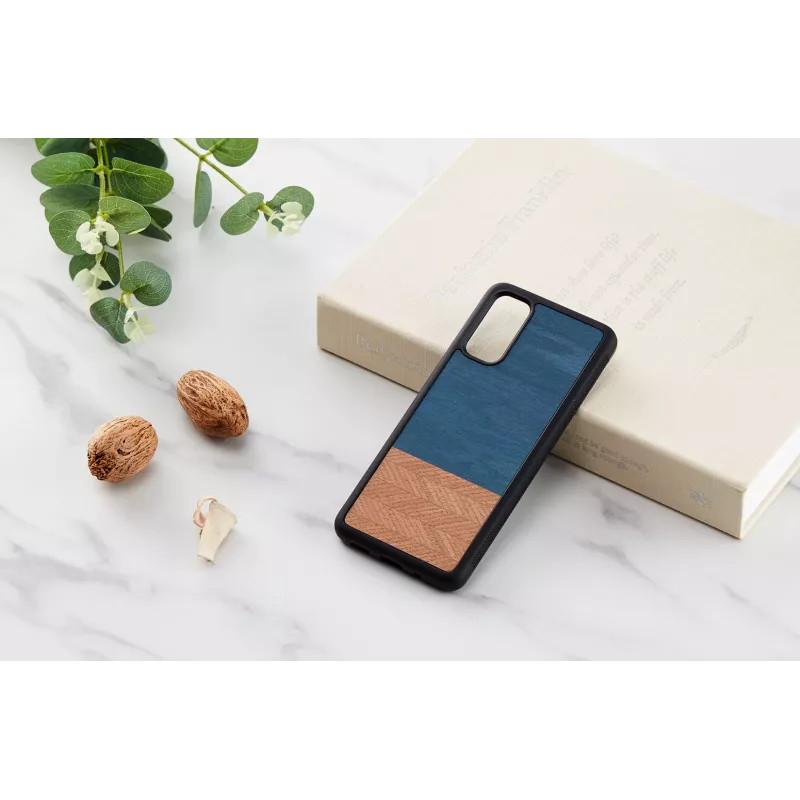 Etui na telefon man and wood Galaxy S20 denim czarny