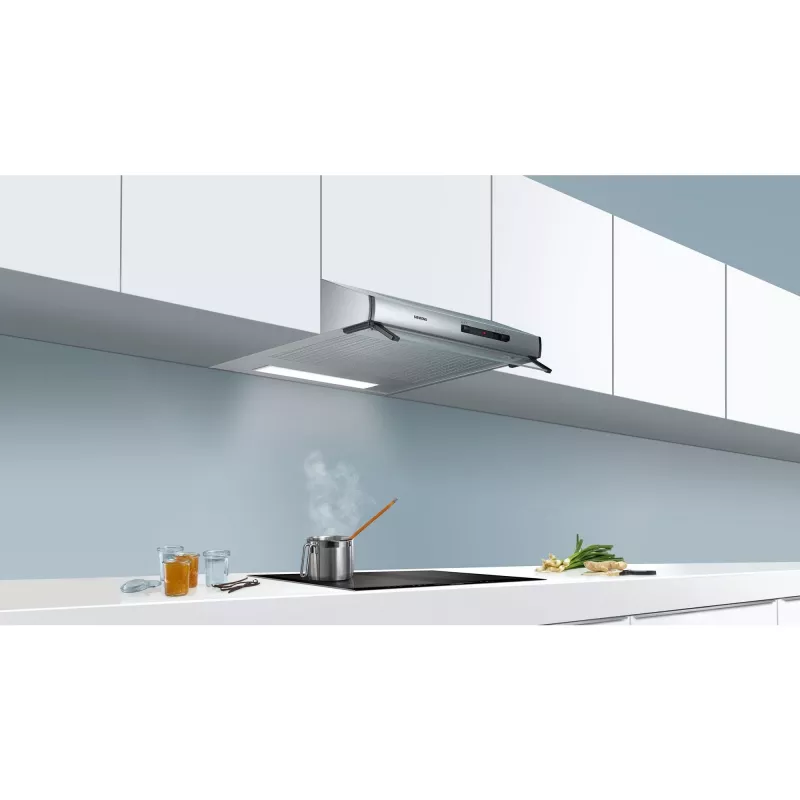Siemens iQ100 LU62LFA51 Okap kuchenny, Filtr syntetyczny, Poziom hałasu: E