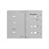 Naścienny rack 19 cali LANBERG 8U, głębokość 497×400/240 mm, szary