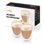 Szklanki do cappuccino Eta 240 ml przezroczyste szkło borokrzemowe