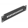 Patch panel światłowodowy DeLOCK 10 cali 12 portów SC Simplex LC Duplex 1U czarny