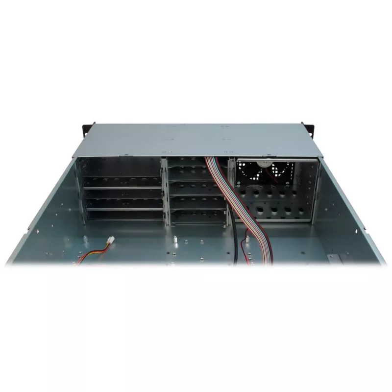 Inter-Tech 3U-30248 Rack Czarny, Stal nierdzewna