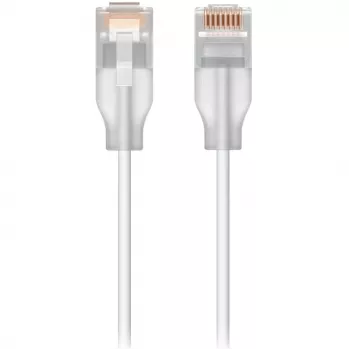 Przewód sieciowy Ubiquiti UACC-Cable-Patch-EL-0.15M-W Cat6, przezroczysty biały