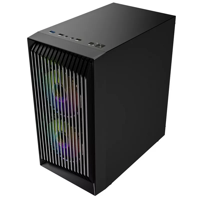Logic Atos ARGB Mini USB 3.0 obudowa Micro Tower, czarna (AM-ATOS-10-0000000-0002)
