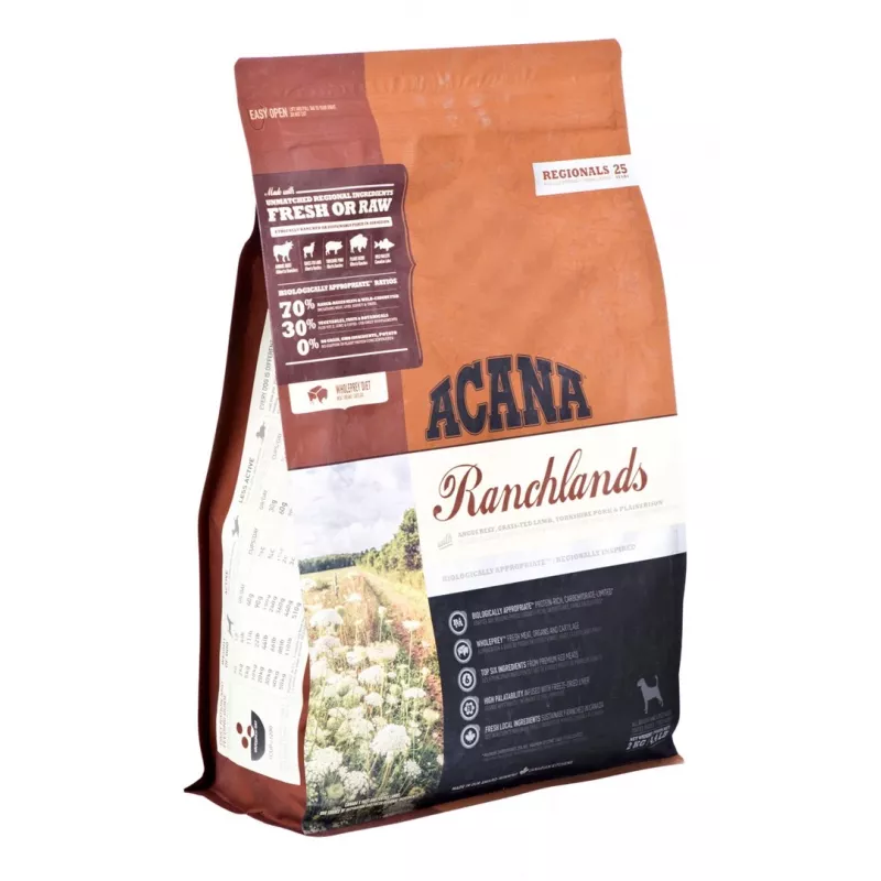 ACANA Highest Protein Ranchlands Dog - sucha karma dla psa - 2 kg