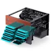Jonsbo N4 Microtower Casing Czarny Durable Steel Compact PC Enclosure