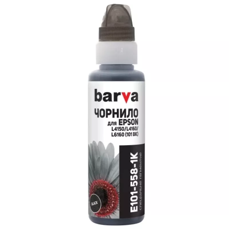 Kompatybilny Barva Epson 101 BK (C13T03V14A) (E101-558-1K) butelka z tuszem do ponownego napełniania, czarny