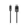 Kabel Mini DisplayPort do HDTV, 1,8 m, Mini DisplayPort, HDMI, Męski, Męski, Czarny