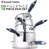 Zestaw garnków Russell Hobbs RH01179EU, 5 elementów, niebieski