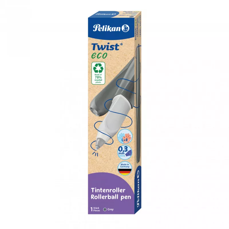 Długopis Pelikan Twist eco Niebiesko-Szary płynne pisanie komfort