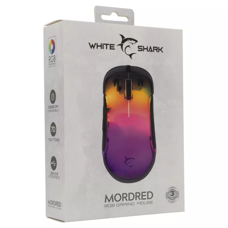 Mysz White Shark GM-5017 Mordred Czarny USB