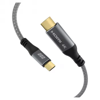 EFB Elektronik Kabel USB-C na HDMI 4K30Hz Szary - Kabel - Cyfrowy/Dane (USB-HDMI-00001)