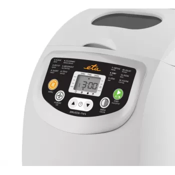 Maszyna do chleba ETA DELICCA 600 W, maks. bochenek 1 kg, biała, programy: bezglutenowy, słodki, biały, pełnoziarnisty