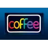 Neonowa tabliczka LED ActiveJet AJE-NEON COFFEE, wielokolorowa, USB 5V, montaż natynkowy, rama z tworzywa AS