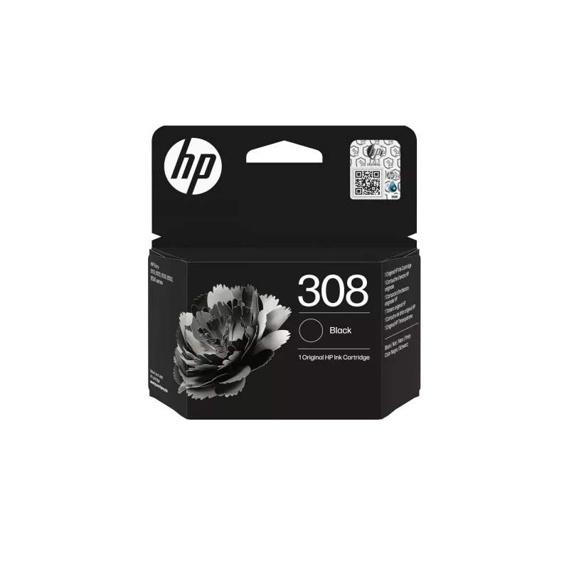 HP 308 Czarny Oryginalny Wkład Atramentowy