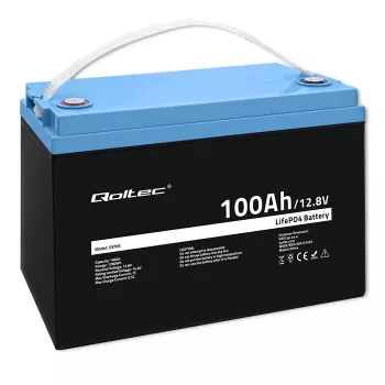 Qoltec 53705 Akumulator litowo-żelazowo-fosforanowy 100 Ah 12,8 V