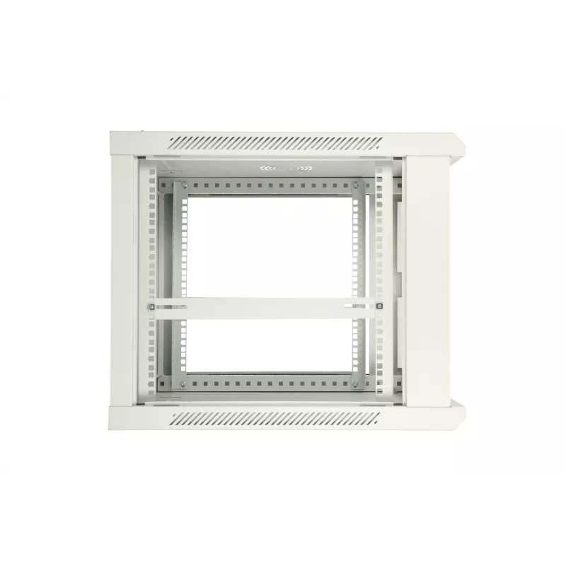 Extralink Szafa rack 9U 600x450 ASP szary, montaż na ścianie, metalowe drzwi
