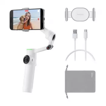 Zestaw stabilizatora Insta360 Flow 2 Pro z AI Tracker (biały)
