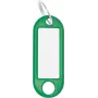 Zawieszki na klucze WEDO 262 101804 — zielone identyfikatory z tworzywa sztucznego 21 × 52 mm, opakowanie 10 szt.