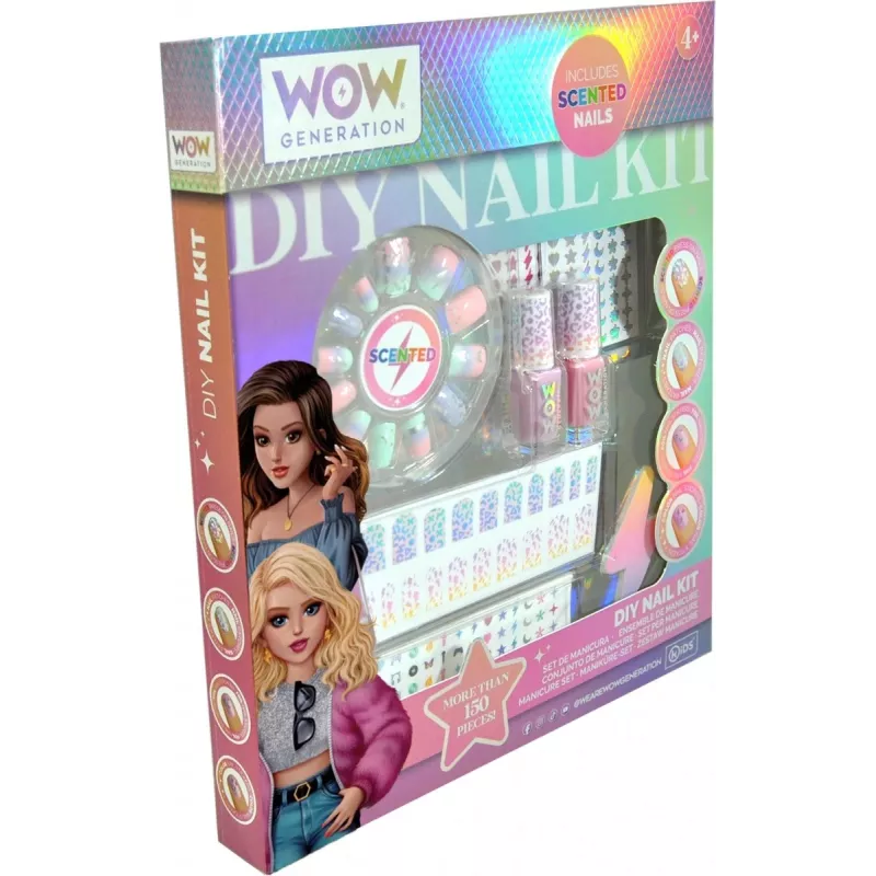 Zestaw do manicure dla dzieci Euroswan WOW00017 - pachnący zestaw do pielęgnacji paznokci