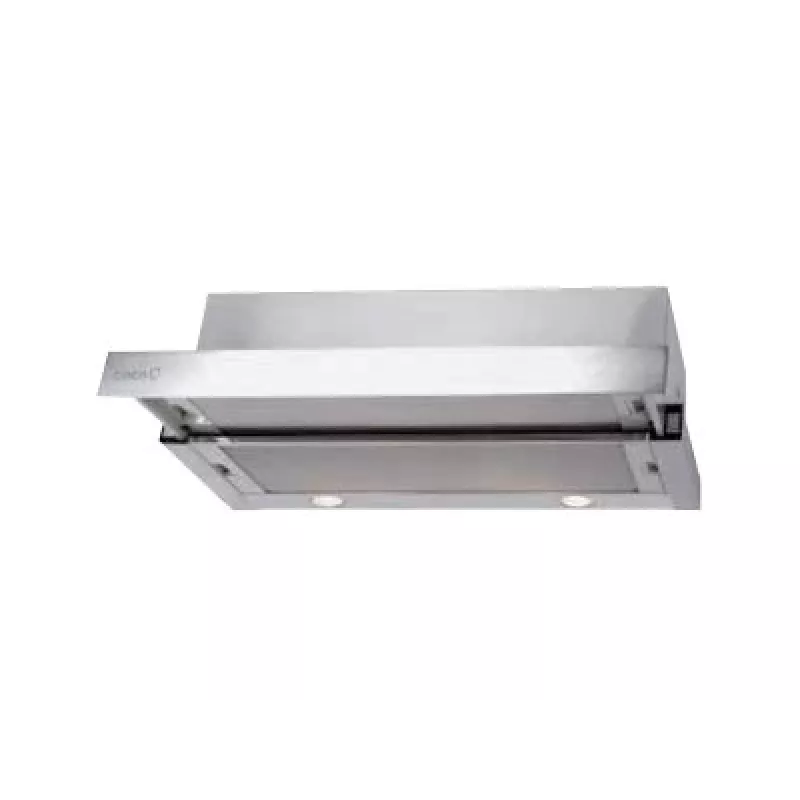 CATA | Okap | TF 2003 Duralum 600 | Klasa efektywności energetycznej C | Teleskopowy | Szerokość 60 cm | 390 m³/h | Sterowanie mechaniczne | Stal nierdzewna | LED