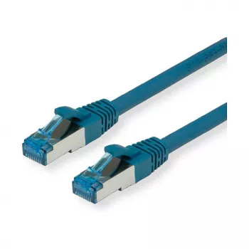 Kabel krosowy VALUE Cat.6A Klasa EA S/FTP PiMF LSOH Niebieski 20m