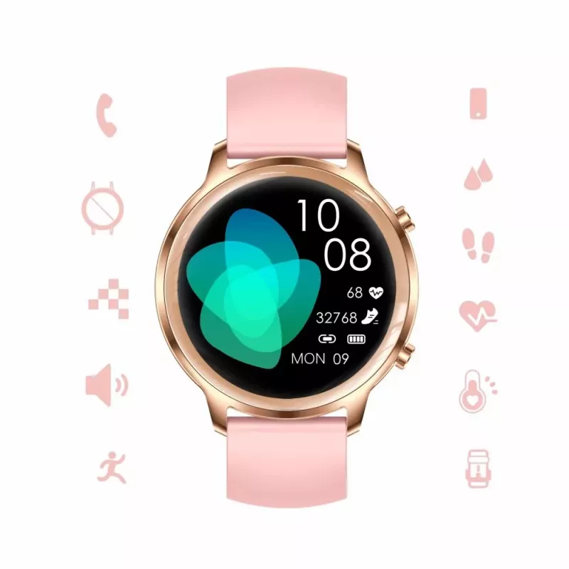 Smartwatch Manta Kelly 3.35 cm Różowy