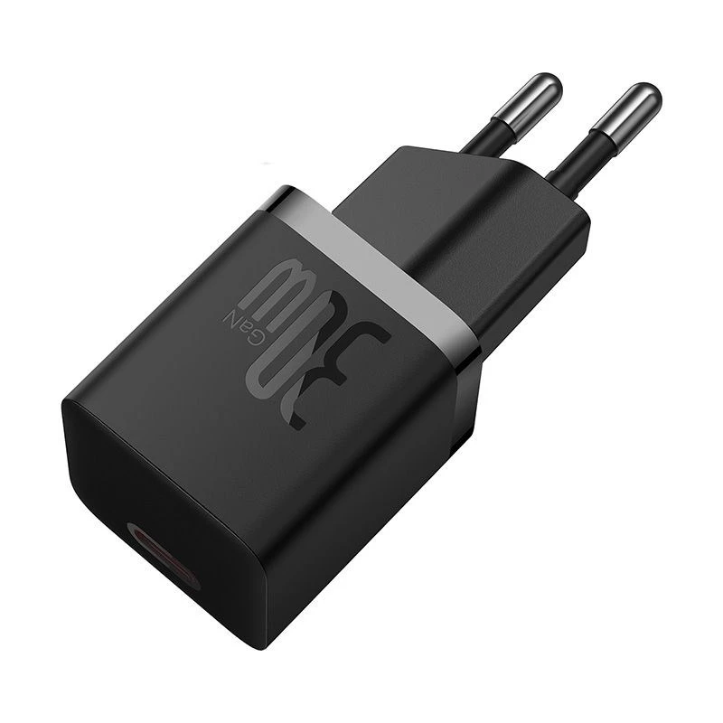 Baseus P10110902113-01 USB-C GaN5 mini 30W ładowarka sieciowa Czarny