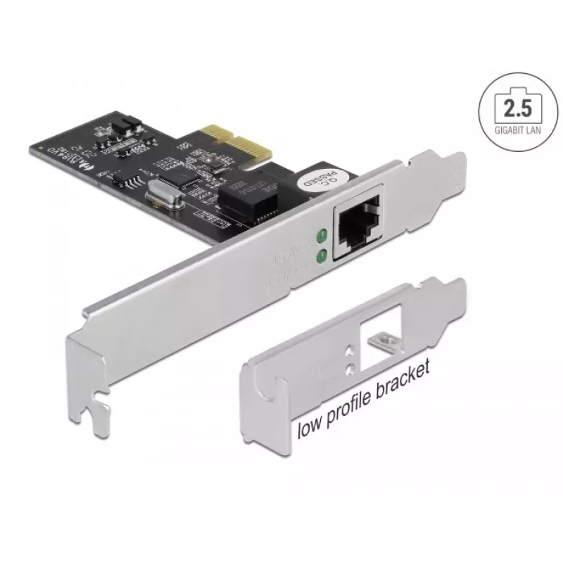 Delock - Karta sieciowa - PCIe 2.1 Low-Profile - 2,5GBase-T (89598)