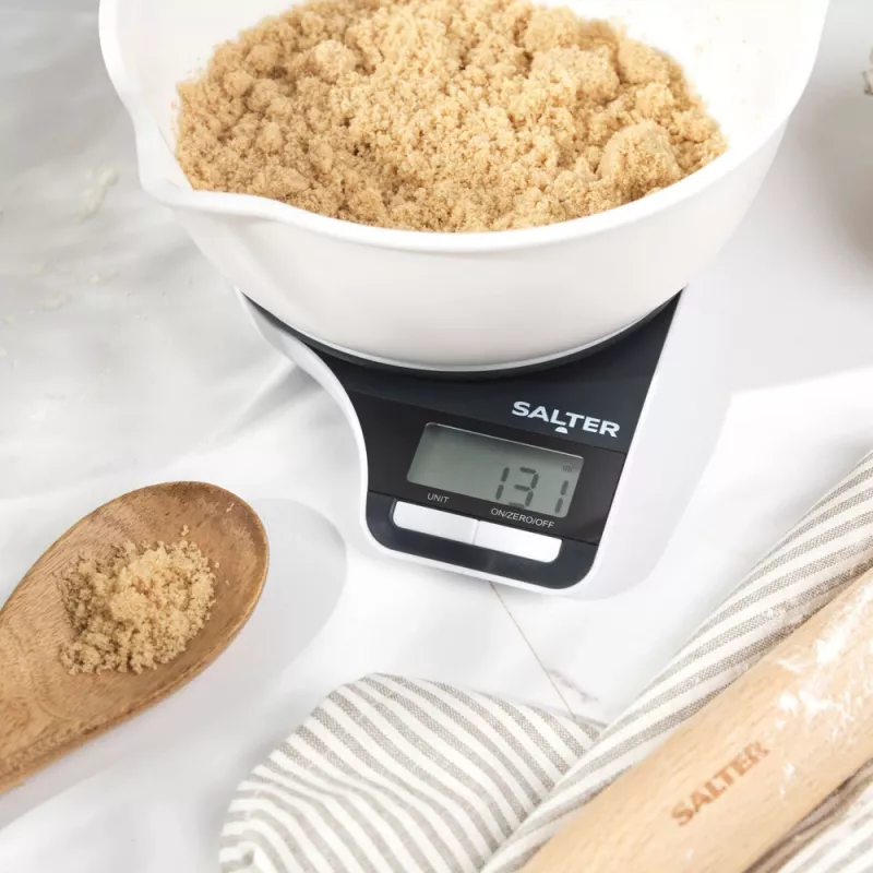Waga kuchenna Salter Electronic Jugscale Czarno-Biała