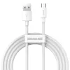 Kabel USB A na Micro-USB B Baseus TZCAMZJ-02 1.5 m Biały