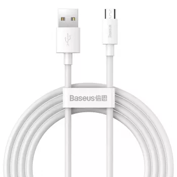 Kabel USB A na Micro-USB B Baseus TZCAMZJ-02 1.5 m Biały