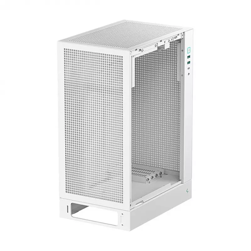 Obudowa PC DeepCool CH170 PLUS WH Midi Tower — biała, szkło hartowane, obsługa micro ATX/mini-ITX, GPU do 34,2 cm, wysokość chłodzenia CPU 164 mm