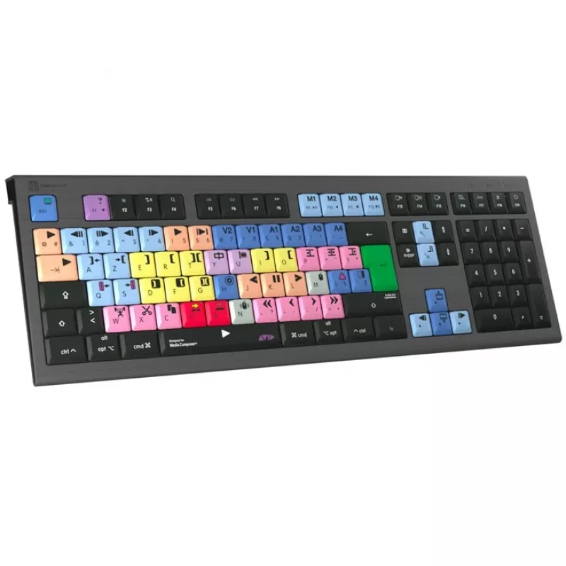 Klawiatura podświetlana Logickeyboard Avid Media Composer ASTRA 2 Mac francuska (LKB-MCOM4-A2M-FR)