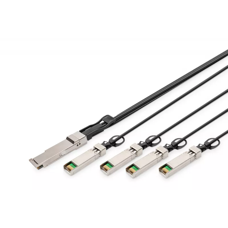 Kabel Direct Attach Digitus 40G QSFP+ do 4xSFP+ 1m