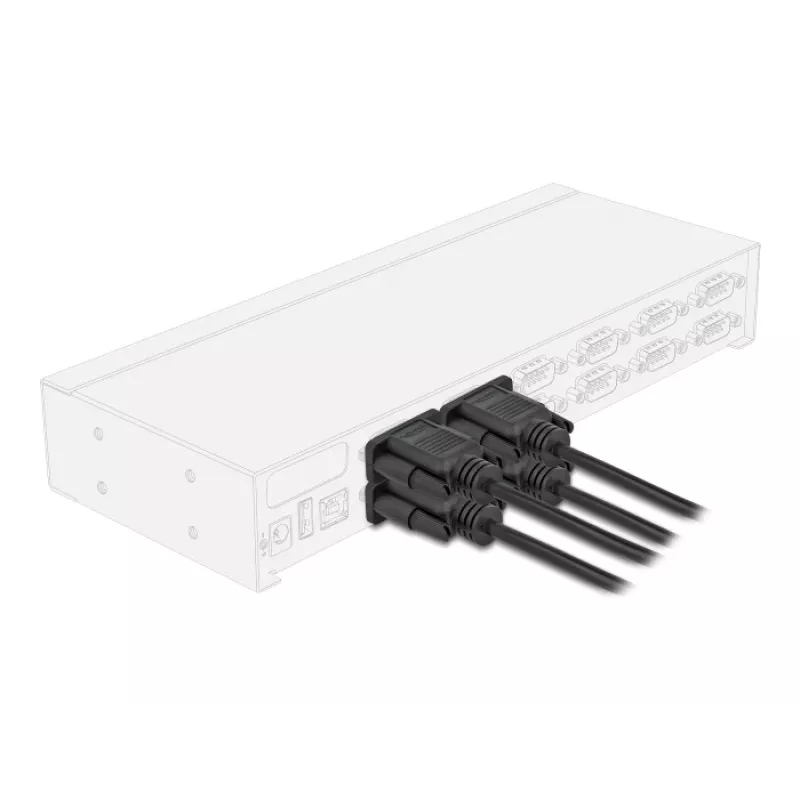 DeLOCK 86822 Kabel szeregowy czarny 0,5 m DB-9
