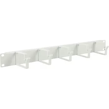 Lanview 1U 19 PANEL ORGANIZACYJNY PRZEWODÓW, 5 HACZYKÓW BIAŁY (RAO100WH)