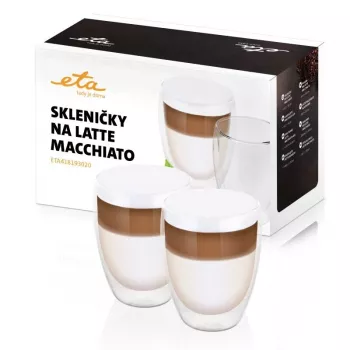 ETA | Szklanki do latte macchiato | ETA418193020 | Do kawy | 2 szt. | Zmywarka