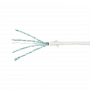 LogiLink CQ9041S Kabel sieciowy RJ45, kabel krosowy CAT 6a U/FTP 1,50 m biały, wyjątkowo cienki, niepalny