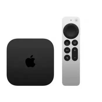 Apple TV 4K Czarny Srebrny 128 GB Wi-Fi Ethernet procesor A15